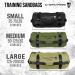 Gymreapers Strength Training Sandbags - Heavy Duty Workout Equipment for Home & Cross Training | Military Conditioning Exercises - OD Green (50-125 lbs) - Buy Online on SooperMarket.com