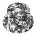 ZLYC Unisex Cute Print Bucket Hat Summer Travel Fisherman Cap for Women Men Teens Palm Tree Black