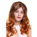 WIG ME UP SA097-6TW8 Long Curly Ombre Brown Red Mix Wig for Ladies - Stylish & Versatile Hairpiece - Buy Online on SooperMarket.com