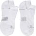 Zulu Cushioning Performance No Show Socks - Small White (3 Pair) | Men & Women - Buy Online on SooperMarket.com