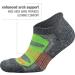 Blister Resist Performance No Show Running Socks - White/Grey (1 Pair) | Men & Women | Size Medium - Buy Online on SooperMarket.com