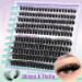 PHKERATA Fluffy Cluster Lashes DIY Extension Kit 8-18MM D Curl Individual Eyelashes | 200Pcs Lash Clusters with Bond, Seal, Tweezers | 70P Kit - Buy Online on SooperMarket.com