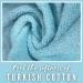 La Hammam Fine Living 6-Piece Cotton Towel Set - Soft & Absorbent Towels for Bathroom, Kitchen, Hotel, Gym & Spa - Aqua - Buy Online on SooperMarket.com