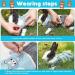 3-Piece Adjustable Rabbit & Cat Leash Set - 120cm Harness for Dwarf Rabbits & Cats (3-6kg) - Perfect Cat Dishes Included - International Shipping Available - Buy Online on SooperMarket.com