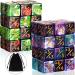 48 Pieces Dice Counters Token Dice D6 Dice Cube Loyalty Dice with 2 Storage Bags Compatible with MTG CCG Card Gaming Accessory 4 Styles