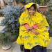 BundleBean Kids Wheelchair Poncho | Waterproof Yellow Zebra Rain Poncho - Ages 4-11 | Universal Fit with Peaked Hood & Easy Fastenings - Buy Online on SooperMarket.com