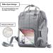 KiddyCare Diaper Bag Backpack with Adjustable Shoulder Straps - Spacious and Stylish Baby Diaper Bag for Boys and Girls in Grey - Buy Online on SooperMarket.com