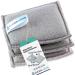 Elexaclean flush sponge pot cleaner sponges (3 -series set 10x8 cm gray) washable to reuse with microfiber 3 Set 10x8cm (small)