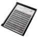 Dedila 8-20mm Handmade Natural Black Individual False Eyelashes - 200Pcs, 20Roots, Fluffy Cross Makeup Cluster, 0.07mm D Curl Eye Lashes Extensions - 14mm - Buy Online on SooperMarket.com