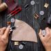 12 Pieces Leather Sewing Awl Kit with Accessories Set - Hand Stitcher Tool, Needles, Thread Spools - for Leather & Fabric - Buy Online on SooperMarket.com