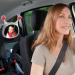 Benbat Oly Active Baby Car Mirror | Shatter-Proof, Rear Facing, Entertaining & Soothing | Adjustable Headrest Mirror with Remote Control - Grey - Buy Online on SooperMarket.com