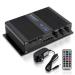 2-Channel Bluetooth Audio Marine Amplifier - 200 Watt Power Compact Weather Resistant Audio Amp Wireless Receiver System w/ MP3,USB,SD Reader,LCD Digital Screen-Pyle(PFMRA340BB.5)