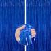 PartyWoo 2 pcs Royal Blue Foil Fringe Curtain, Metallic Foil Tinsel Fringe Backdrop Door Fringe for Birthday Wedding Party Photo Backdrop, Blue Streamers Party Decorations Blue-1369