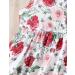 Puseky Toddler Girl Floral Print Sleeveless Dress and Ribbed Cardigan Coat Set - Wine Red (4-5 Years) - Buy Online on SooperMarket.com