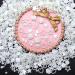 BELICEY Creamy-White Pearls Heart Nail Art Charms 500pcs Mixed Flatback Pearls Bowknot Star for Nails Design Cute 3D Acrylic Pearls Flowers Nail Charms for Manicure DIY Crafts Jewelry Accessories S2-White