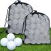 200 Pcs Plastic Practice Golf Balls Limited Flight Training Golf Balls Swing Practice Indoor Golf Balls with 2 Pcs Mesh Golf Ball Bags for Home Indoor Outdoor Backyard Driving Range