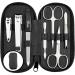 Manicure Set Solingen - comparison winner with top/performance - Art leather case handy and soft - 7 -part nail set for women and gentlemen marqus made of brilliant polished steel 9. Carbon
