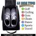 Athletico Golf Shoe Bag - Zippered Carrier with Ventilation & Outside Pocket - Black - Buy Online on SooperMarket.com