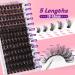 Focipeysa Fluffy Lash Clusters 100D | 10-18mm Individual D Curl Eyelash Extensions | DIY Lash Kit for Beginners | International Shipping Available - Buy Online on SooperMarket.com