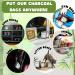 Namoo Natural Air Purifying Charcoal Bags - 10 Pack, Odor Eliminator with Hooks, Suction Cups - 200g x 4 Pack + 75g x 6 Pack - Buy Online on SooperMarket.com