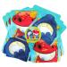 Nom Nom Kids 10 x Reusable Snack Bags Monster design BPA free - No Leak Air-tight Double Zip ideal for Baby Led Weaning toddlers and school snacks Eco friendly