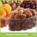 Dried Fruit & Nuts Gift Basket with Green Ribbon - Holiday Gourmet Bouquet for Birthday & Christmas - Kosher Snack Box for Men & Women - 4 Assortments - Buy Online on SooperMarket.com