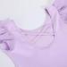 Vivifayee Girls Ballet Leotard Tutu Dress with Chiffon Bow Skirt 4-5T X-purple - Buy Online on SooperMarket.com