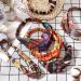 African Boho Print Headband Set - 6 Pieces Elastic Hair Bands for Women and Girls | Vintage Workout Yoga Sports Accessories - Buy Online on SooperMarket.com