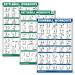 Palace Learning 3 Pack: Kettlebell Workouts Volume 1 & 2 + Dumbbell Exercises Poster Set - Set of 3 Workout Charts LAMINATED 18" x 27"