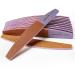 Canvalite 12stk nail files for gelail professional nail files 100/180 files for gel nails with scale nail buffer block double -sided nail file professional washable and reusable - brown brown 100/180