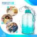 Half Gallon 64oz Water Bottle with Times to Drink | Motivational Sports Jug with Straw | Teal Fade Design - Buy Online on SooperMarket.com