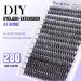 Pawotence 280pcs 40D Curl Cluster Lashes 9-16mm Mix | Self-Application at Home - Buy Online on SooperMarket.com