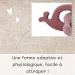 Ernestine Pink Whale Baby Bite Ring - BPA-Free Wood & Silicone | Montessori Teething Toy & Gift for Newborns - Buy Online on SooperMarket.com