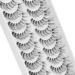 Shop HICOCU Russian Strip Lashes - Fluffy D DD Curl Mink Eyelashes 10 Pairs Reusable Fake Lashes for Natural Looks - Buy Online on SooperMarket.com
