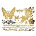 Terra Tattoos Gold Silver Metallic Temporary Tats - 75+ Boho Henna Designs - Waterproof, Non-Toxic, Long-Lasting - Ideal for Beach, Festivals & More! - Buy Online on SooperMarket.com