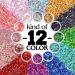 Veroa 12 Colors Chunky Glitter Set for Face, Body, and Hair - Festivals, Parties, Raves - Bright Festive Accessories (5g*12PCS) - Buy Online on SooperMarket.com