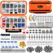 PLUSINNO 253/108pcs Fishing Accessories Kit, Fishing Tackle Box with Tackle Included, Fishing Lures, Fishing Hooks, Spinner Blade, Fishing Gear for Bass, Bluegill, Crappie 253pcs Fishing Accessories Kit