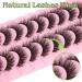 10 Pairs of EYDEVRO Natural Mink Eyelashes | Fluffy Wispy 15mm Cluster Extensions | C & D Curl Volume False Lashes with Cotton Band - Buy Online on SooperMarket.com