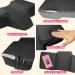 Curved Memory Foam Pillow for Eyelash Extensions - 2 Pillows Bundle with Neck & Back Support Tool Pockets (Black - Buy Online on SooperMarket.com