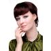 Human hair wig: Short women's wig bob chestnut brown mix (shade 2T33) 8951HH-2T33