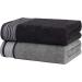 Casa Copenhagen 550 GSM 6-Piece Towel Set - Super Soft Egyptian Cotton - Granite Grey & Mirage Grey - for Bathroom, Kitchen & Shower - Buy Online on SooperMarket.com