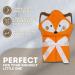 Mother's Choice 100% Cotton Baby Towel with Hood - Ultra Soft & Absorbent (75x75cm) - Large Bath Towel for Newborns & Infants - 3D Fox Hooded Design - Orange Fox - Buy Online on SooperMarket.com
