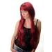 WIG ME UP GFW104-39: Premium 75 cm Long Straight Ladies Wig with Cheeky Fringe in Red Garnet - Quality International Shipping - Buy Online on SooperMarket.com