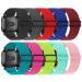 ShuYo 10 Pack Elastic Nylon Adjustable Wristband is Compatiable with Fitbit Versa/Versa 2/Versa Lite/Versa SE for Women Men,Soft Breathable Fabric Replacement Band for Fitbit Versa Wine+Blue+Malachite green+Red+Water orchi…