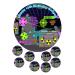 cakes edible Laser Tag kids childrens party decorations style Round 7.5 inch party decoration Topper on Icing / Fondant / Frosting Sheet