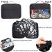 Large Portable Travel Brooch Pin Carrying Case - Black Organizer for 250 Pins, 2 Zipper Pockets, Display Bag - Enamel Lapel Pin Storage - Buy Online on SooperMarket.com