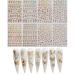 NAIL ANGEL 8-Sheet Laser Gold & Silver Butterfly Nail Art Sticker Set - Nail Art Decoration 10238 - Buy Online on SooperMarket.com