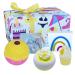 Bomb Cosmetics Good Vibes Handmade Bath Bomb Bath Melt and Soap Slice Wrapped Gift Pack Summer Holiday Themed Handmade & Cruelty Free with Pure Essential Oils Contains 5-Pieces 660g 1 Count (Pack of 1) Good Vibes