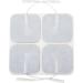 Premium Re-Usable TENS/EMS Electrode Pads (4 Pack) Fabric Backed, Latex-Free Gel Pads for Pain Relief - Buy Online on SooperMarket.com