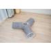 Collapsible Cat Tunnel Toy - 3-Way Play Fun for Cats, Rabbits, Kittens - Gray Arrow Design - Buy Online on SooperMarket.com